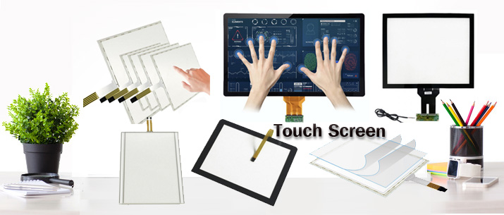 PCAP, SAW and Resistive Touch Screens